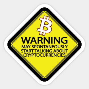 Spontaneously Crypto Front Print Sticker